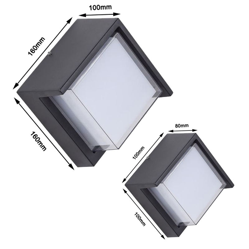 Minimalism Style Tuya Smart WiFi LED Wall Lamp 10W RGBW Outdoor Indoor APP Waterproof Sconce Dimmable Garden Light