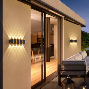 6W 12W LED Wall Light Outdoor Waterproof IP65 Porch Garden Wall Lamp Indoor Bedroom Bedside Decoration Lighting Lamps Aluminum