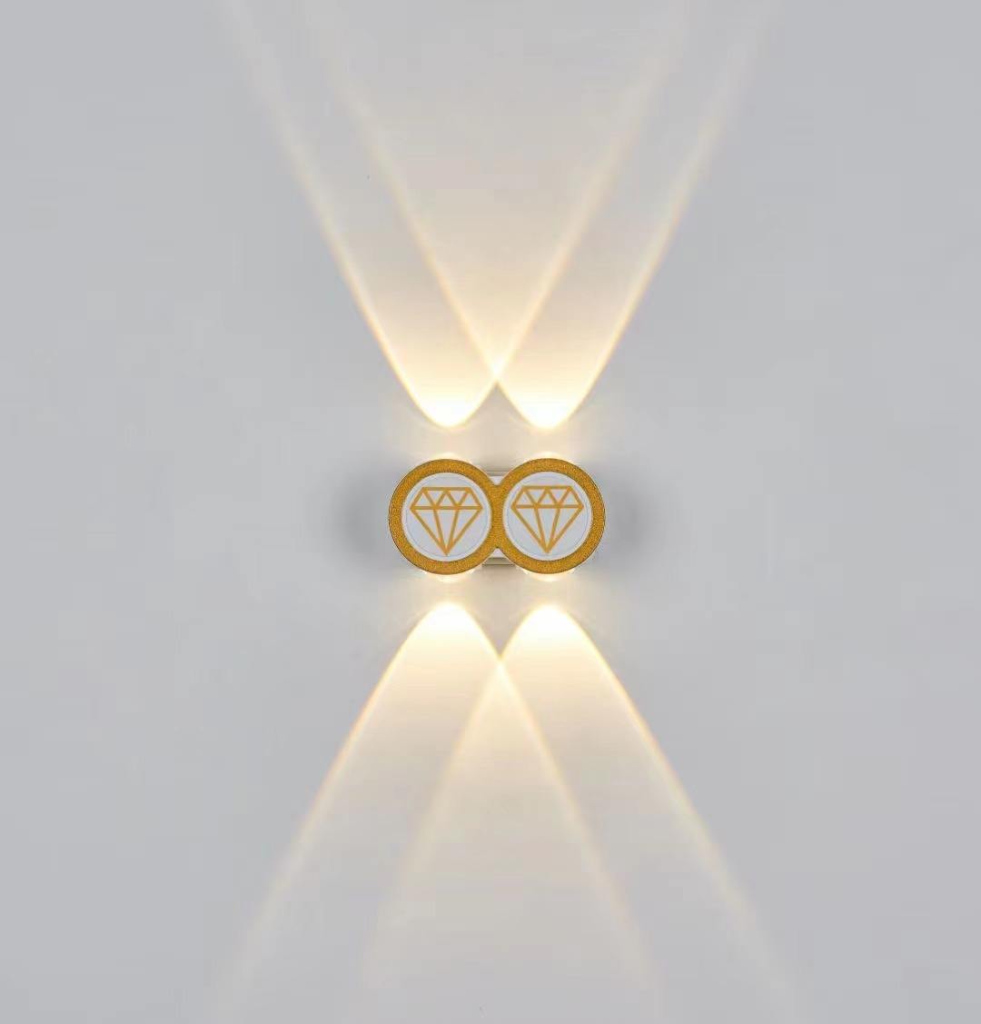Gold Simple Modern Style Aplique Led Pared Wandlampe Waterproof Lamp Fixture Luminous Lighting Sconce Indoor Decoration Light
