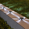 LED Solar Power Disk Light Outdoor Garden Solar Underground Light Deck Light Spotlight Buried Solar Led Lamp Garden Decoration