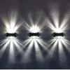 Transparent Up And Down Solar Wall Lamp Outdoor Waterproof Household Garden Terrace Balcony Atmosphere Decor Light