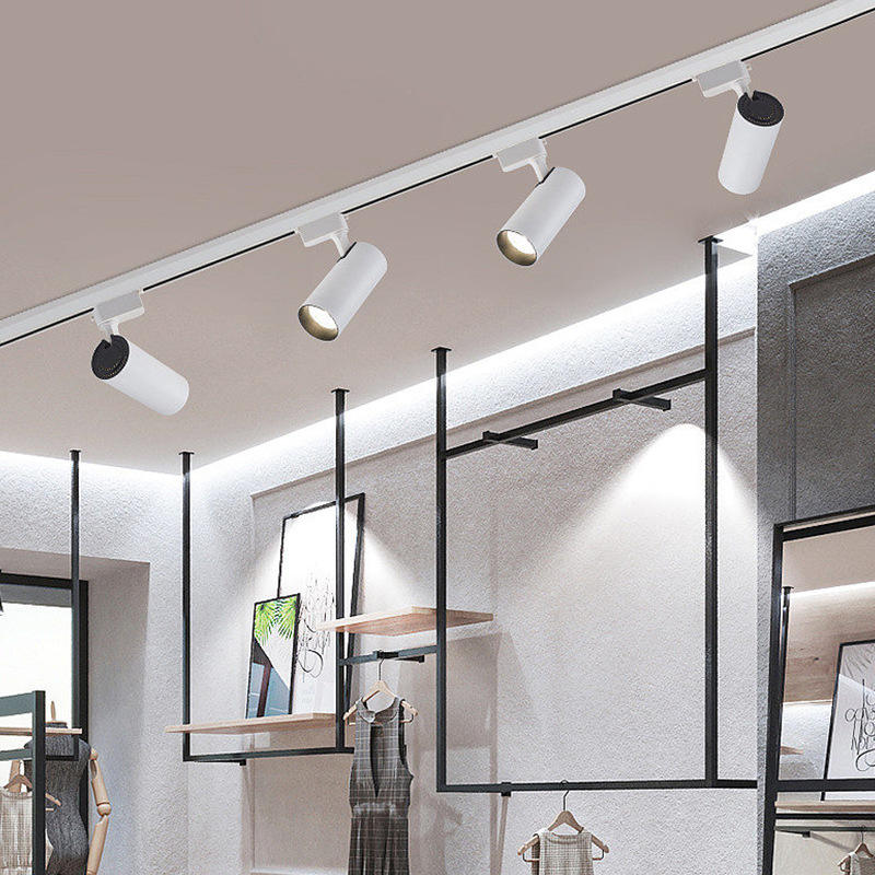 High-Display Track Light Spotlight LED Clothing Store Ceiling Mounted Living Room Background Cloakroom Wall Washer Track Light
