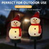 Christmas Solar LED Lights Snowman Garden Decoration Waterproof Light Outdoor Post Lamp Lawn Landscape Led Solar Lighting 2023