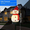 Christmas Solar LED Lights Snowman Garden Decoration Waterproof Light Outdoor Post Lamp Lawn Landscape Led Solar Lighting 2023