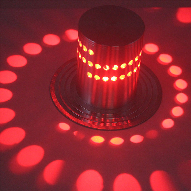 Good quality rgb wall lamp 3w indoor ceiling decoration embed led wall light in stock with indoor bedroom KTV bar