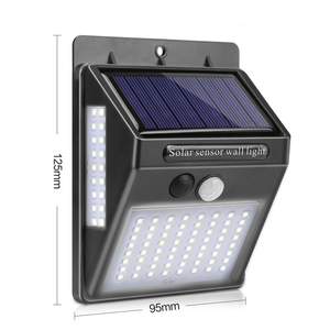 100 LED Solar Light Outdoor Solar Lamp PIR Motion Sensor Wall Light Waterproof Solar Powered Sunlight for Garden Decoration
