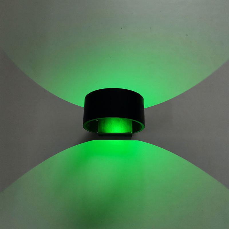 Modern 3W 7W LED wandlamp RGB Aluminium Round LED Up and down wall lamp bedside lights bedroom