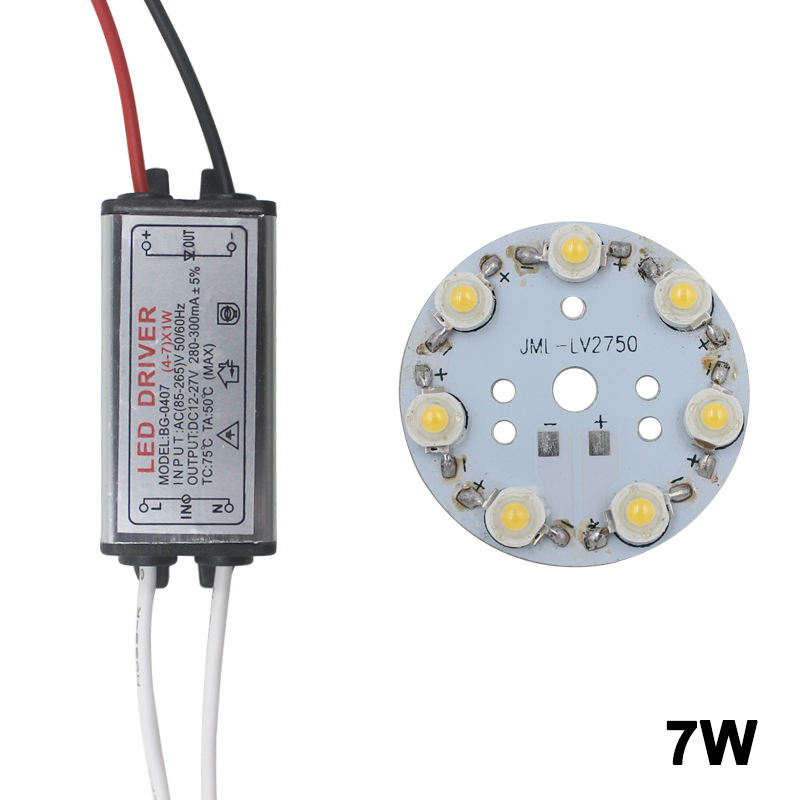 3W High Power Bulb Lamp with LED Driver Adapter Driver Lighting Transformer 280-300mA