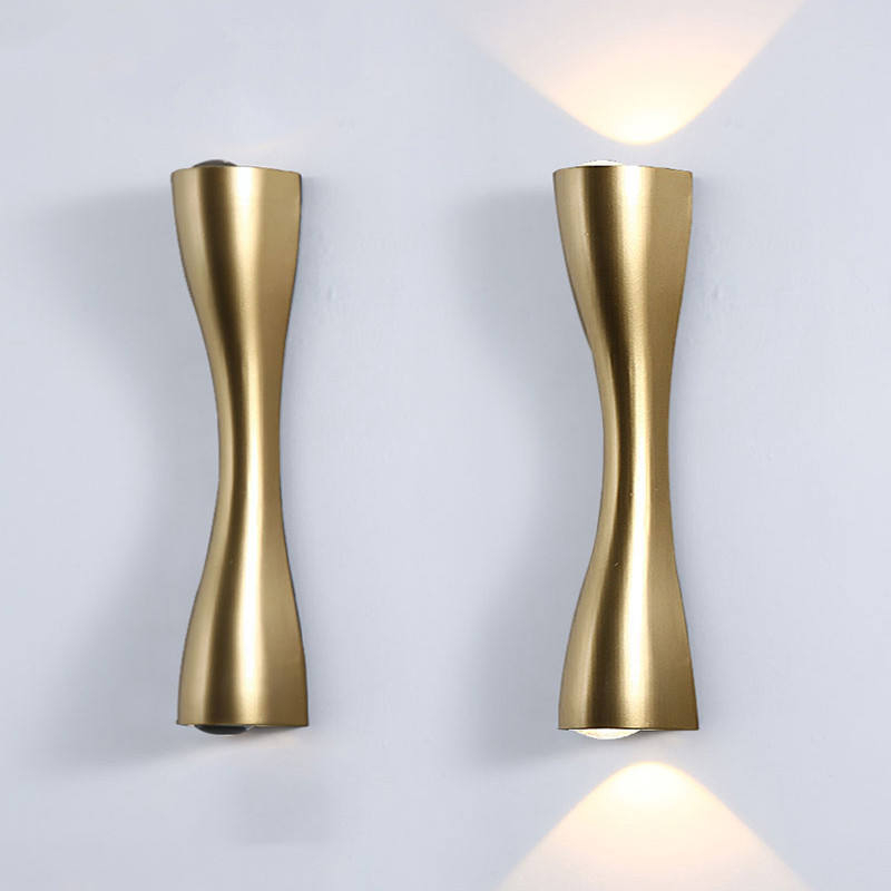 6W Garden Wall Lamp Modern Courtyard Villa Wall Lamp Outdoor Garden Up And Down Double Head Lamp
