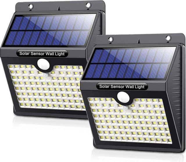 Solar Outdoor Lamp with Motion Sensor - 97 LEDs - White Light - Solar Garden Lighting - IP65 Waterproof - For Garden / Wall Lamp