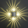 3W Aluminum Fancy RGB with Controller Wall Light for Art Gallery Decoration Front Balcony Led Wall Lamp 