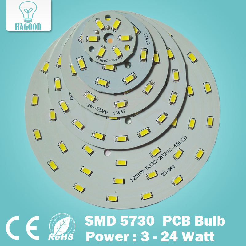 3W 5W 7W 9W 12W 15W 18W 20W 24W 5630/ 5730 Brightness SMD Light Board Led Lamp Panel For Ceiling PCB With LED