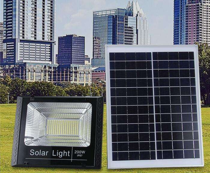Solar flood light 25W solar garden light factory direct sales with Remote Control And Light Control