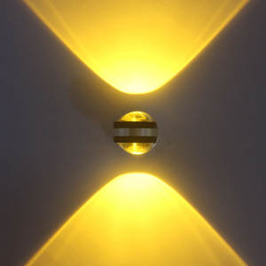2W 6w Crystal brilliant design bedside nightlight living room glass LED sconce lamp home Wall bracket lamp up down lighting