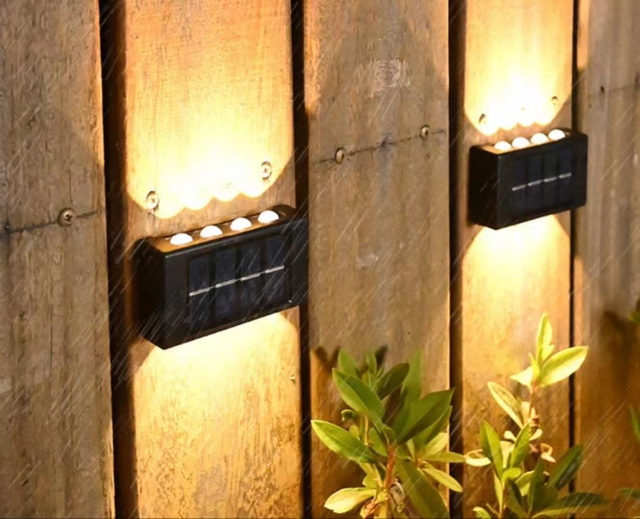 Solar outdoor garden lamp home wall lamp decoration layout wall new up and down luminous atmosphere wall lamp
