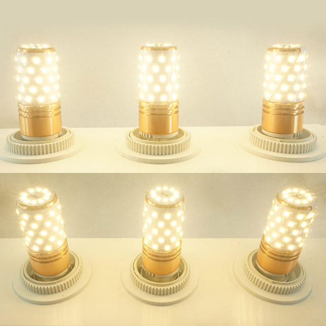 E14 E27 12W 16W LED Corn light Bulb SMD2835 LED Bulb 220V 3 Color Temperatures Integrated LEDs Candle light Spotlight