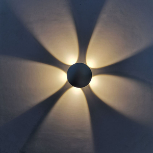 3W 4W 5W LED Aluminium Wall light Round Bedside Lamp Bedroom Sconces Wall-Mounted Lighting Fixture