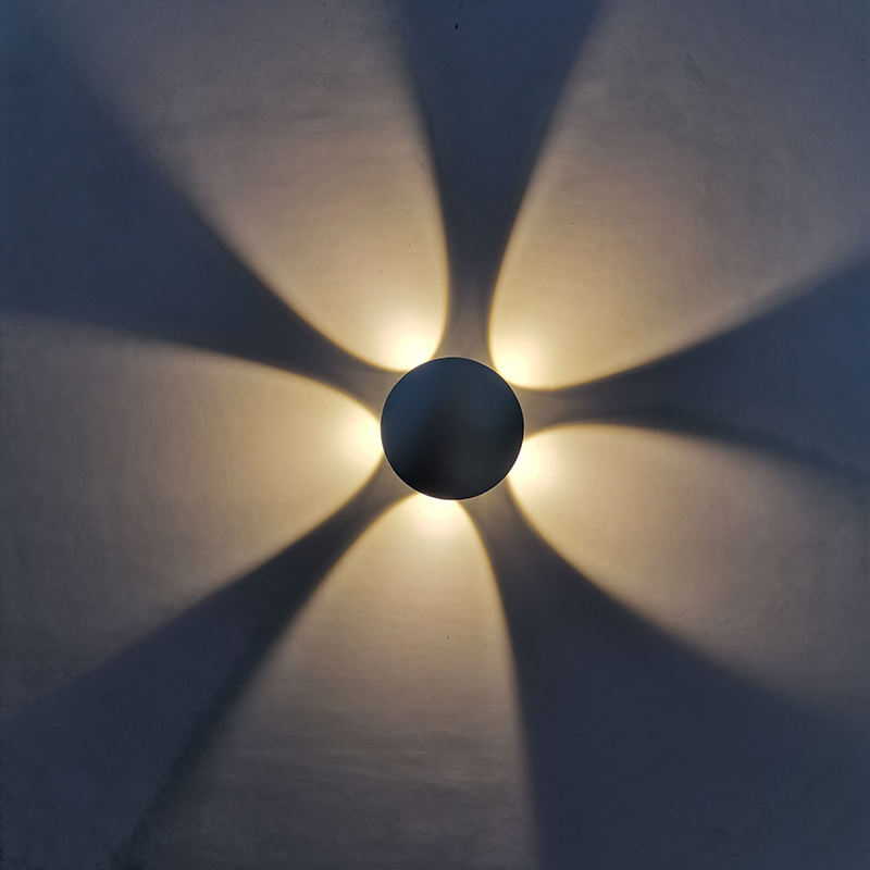 3W 4W 5W LED Aluminium Wall light Round Bedside Lamp Bedroom Sconces Wall-Mounted Lighting Fixture