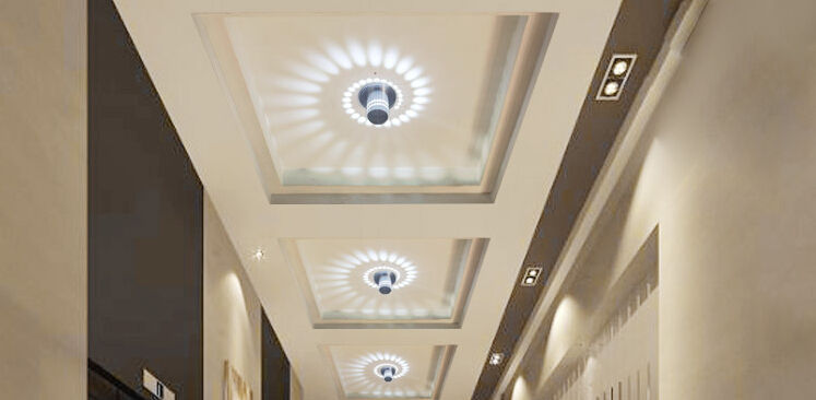 Ceiling mounted porous rgb LED Ceiling Wall Lamp with remote controller for indoor Restaurant Bar light sconce courtyard, news