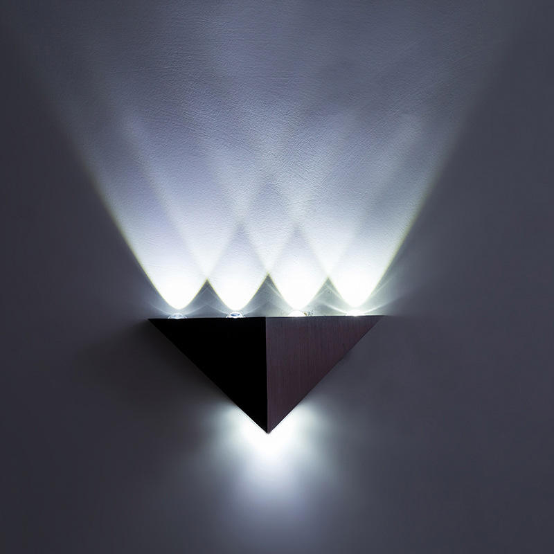 Indoor LED Wall Lamp Living Room Decoration Wall Light Home Lighting Fixture Loft Stair Light Round/Square Aluminum AC90-260V