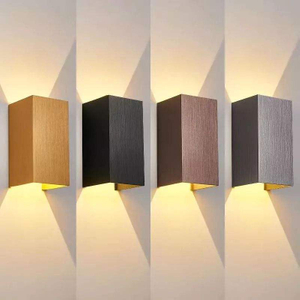 12W Led Wall Light Outside LED Wall Sconce IP65 Waterproof Square Metal Bulkhead Lights