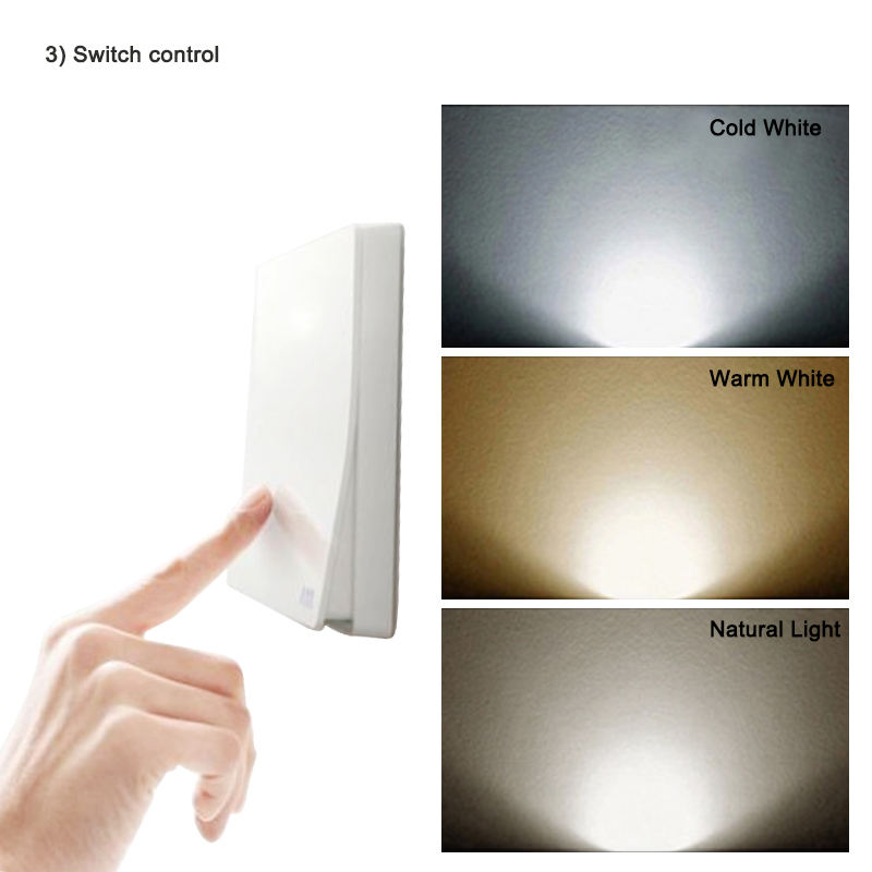 LED wandlamp modern home lighting decoration three-color wall lamp 2.4G dimming remote control aluminum lights
