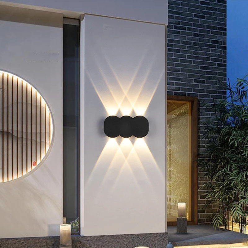 New Factory Wholesale IP65 Aluminum Waterproof Outdoor Up And Down Led Wall Light Wall Lights for Home with Factory Price