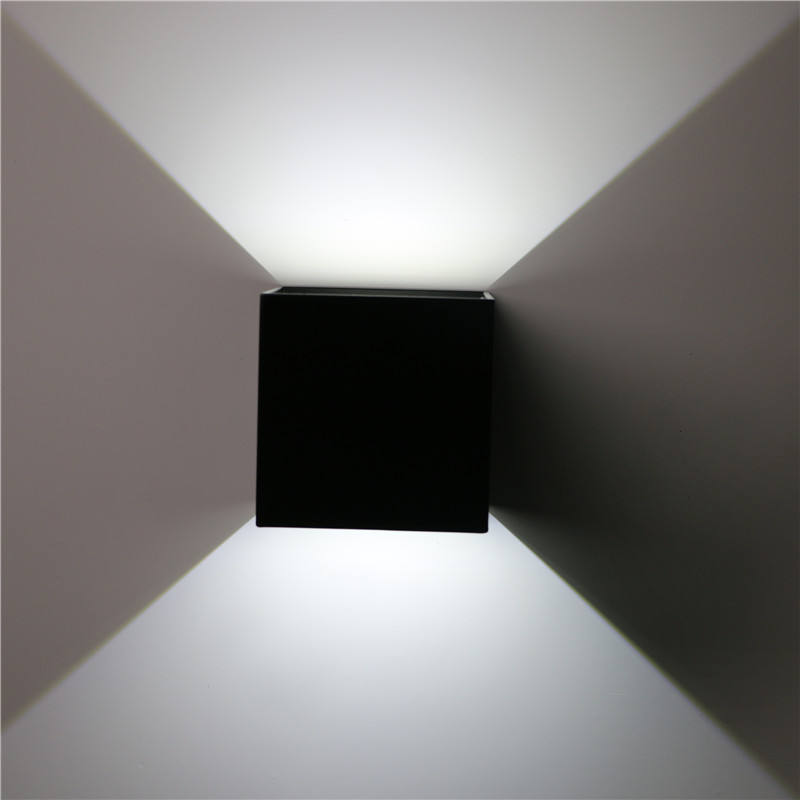 White 12W LED Wall Lamp Outdoor Waterproof IP65 Modern Nordic Style Outdoor Light Fixtures Wall Mount