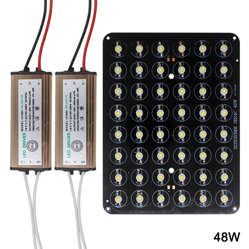 LED Chip 12W 18W 20W 24W 30W 36W 48W High Power Lamp Bulb Diodes AC85-265V LED Waterproof Driver for Buried lights Luminary