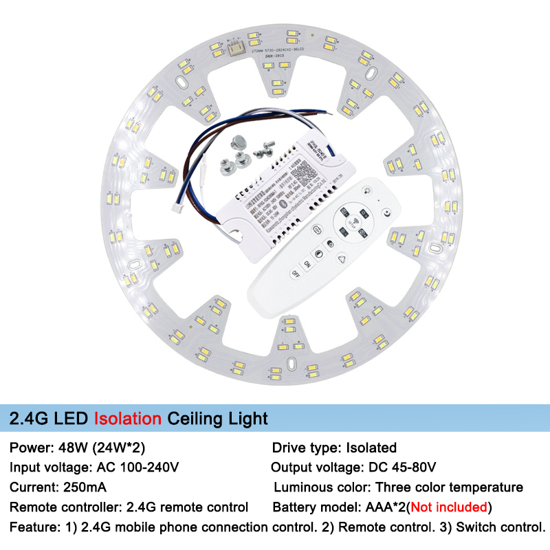 Smart 2.4G Replacement Light Source Surface for Remote Control chandelier ceiling led down light Ceiling light controller