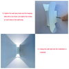 Outdoor Waterproof IP65 LED Long Strip Wall Light Modern Wall-Mounted Lamp Sconce Suitable for Living Room Courtyard Porch Patio