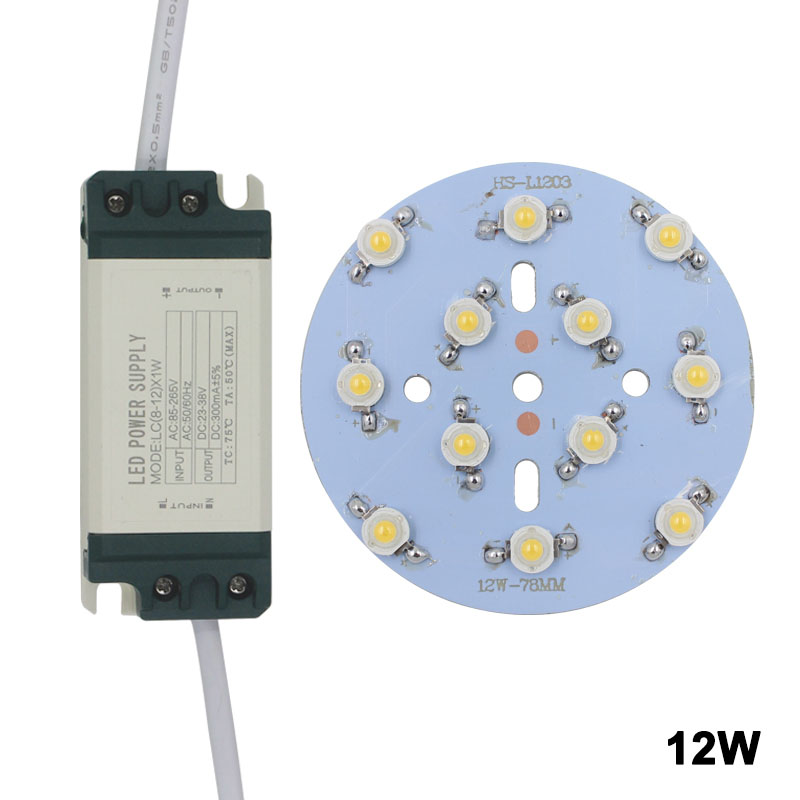 24W LED bulb spot light Star high power chip board panel LED plastic shell power supply driver