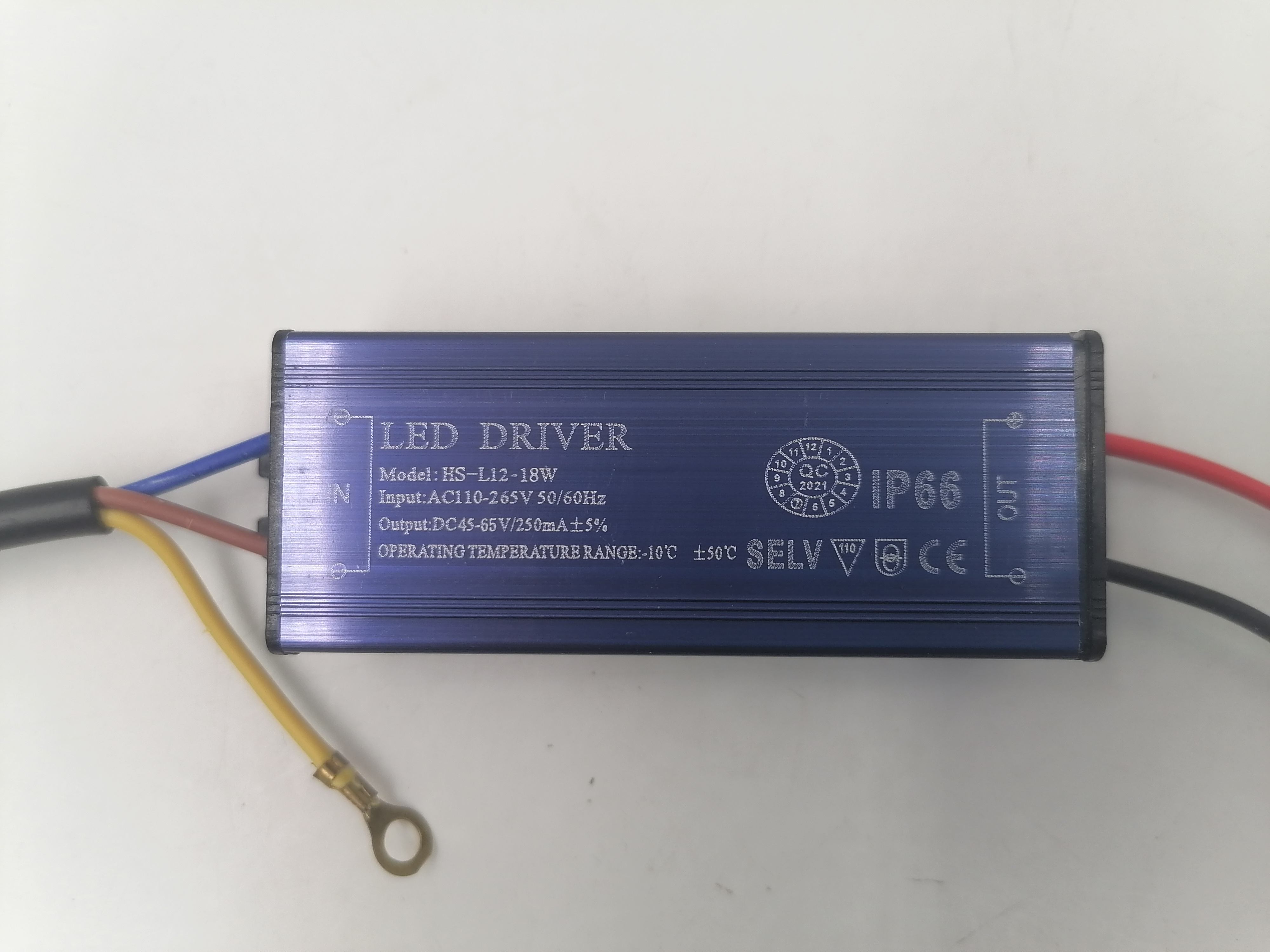 1-3W / 4-7W / 8-12w / 13-18w / 18-24w driver IP65 waterproof metal material driver CE ROHS certification