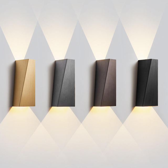Modern Square 6W 12W LED Indoor Wall Lamp Aluminum Sconce Home Lighting Bedroom Living Room Aisle Decorate Wall Light AC85-265V