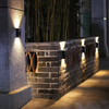 Solar wall light outdoor decoration garden courtyard home wall light waterproof up and down luminous outdoor