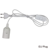 Eu Plug e27 power cord Lamp holder With Eu Plug On/off Switch VDE OEM 2.5A 250V best price quality For Pendant Light