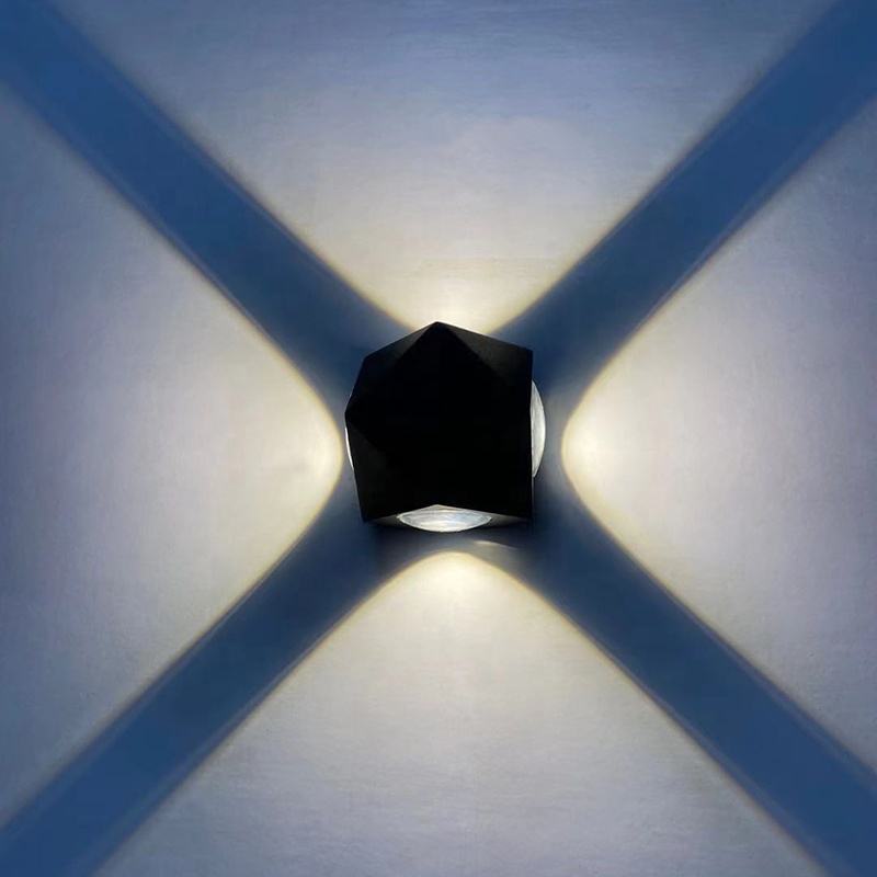 China manufacture home external 3000-6000k 12W Diamond shape indoor IP65 decoration led wall light outdoor Source manufacturer