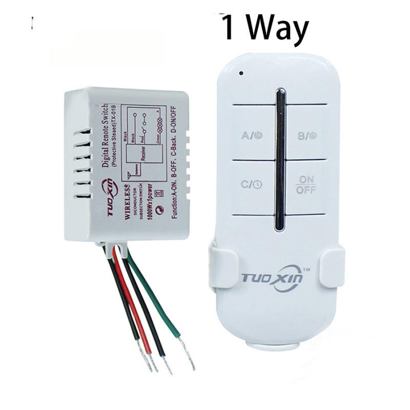 Wireless Remote Control Switch Smart Home Crystal Lamp Segment Controller 3-way Digital LED Light Digital Switch Wholesale
