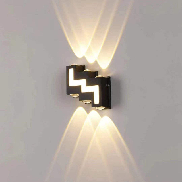 Waterproof Strip Wall Panel Light Highlight Luxury Garden Wall Lights Wall Mount Lighting Aluminum Landscape Garden Outdoor