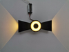 6W Outdoor Waterproof chinese knot shape Wall Lamp COB chip up and down sconce Aluminum ip65 Wall Light square Porch Garden