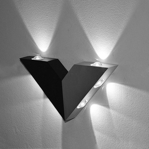 Decoraitive led light V shape wall lamp and modern indoor light factory paice wall lamp aluminum lamp led wall light