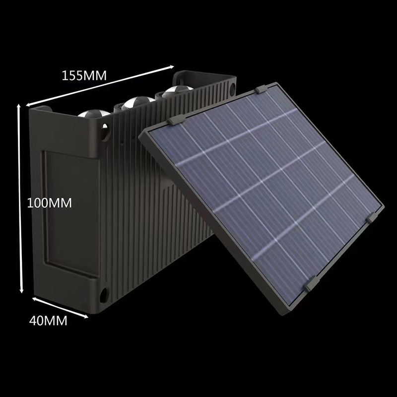 6W Solar Led Light Outdoor Waterproof Solar Hight Lights Wall sconce Smart wall lamp solar wall Outdoor lamp