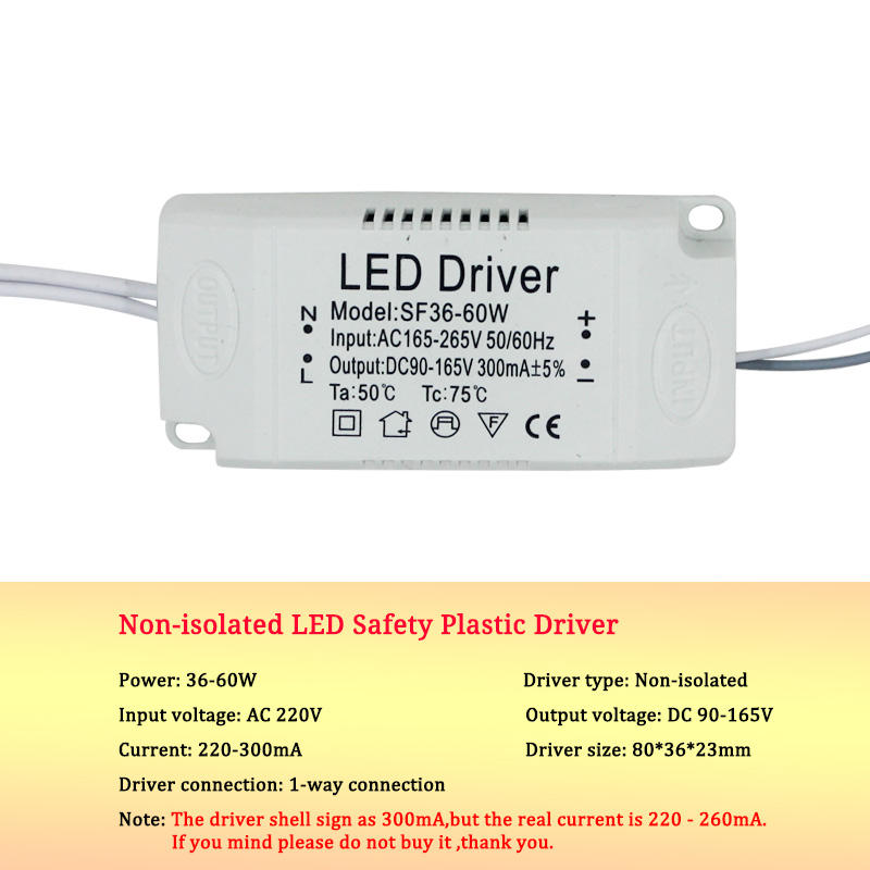 8-120w LED driver power adapter for AC220V non isolated transformer LED driver has high power and good quality.