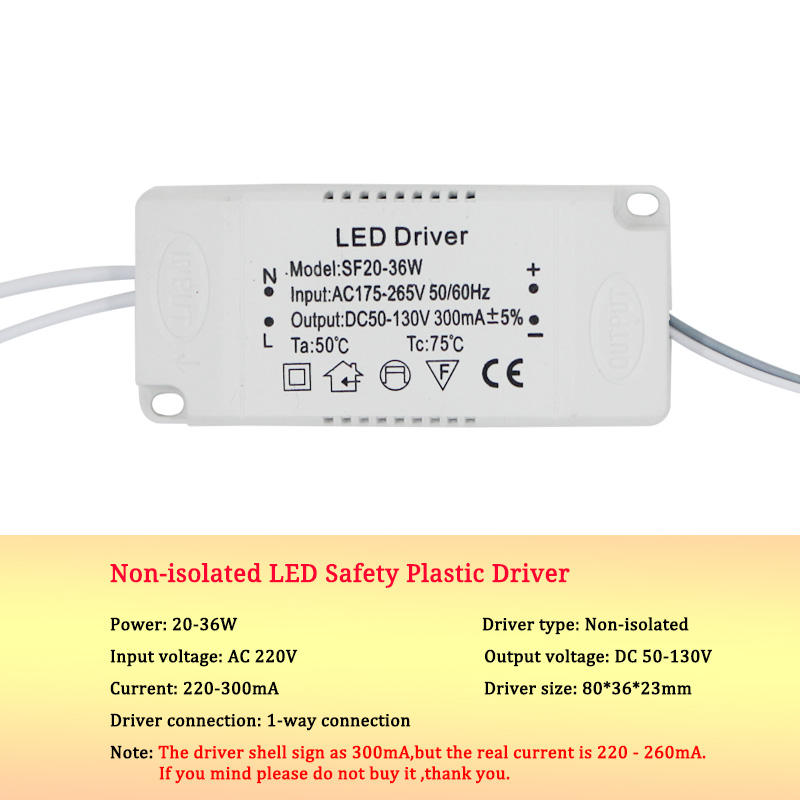 8-120w LED driver power adapter for AC220V non isolated transformer LED driver has high power and good quality.