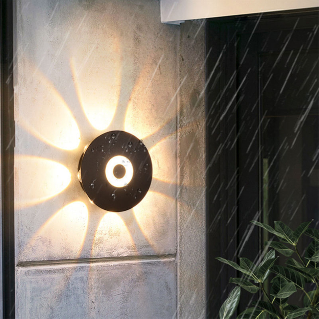 4W 6W 8W Led Wall Light Sconce Modern Minimalist Outdoor Flower Shape Living Moisture-proof And Waterproof Wall Lamp