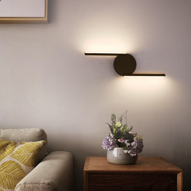 Hot Modern Black Decoration Up Down Outdoor Indoor Luxury Home Room Bedroom Hotel Bathroom Lamp Reading Light LED Wall Lamp
