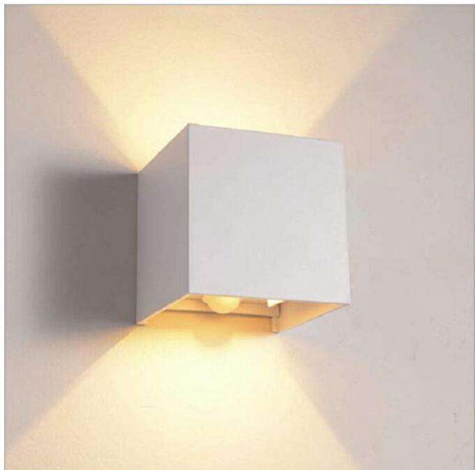 Led wall sconce lamp rgb indoor solar light Led Wandlamp Aluminium Outdoor IP65 Waterdicht Up Down Lighting outdoor led wall sconce