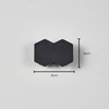 New Black Waterproof 4W 6W 8W Outdoor Wall Sconce Up Down Lights Wall Mounted Diamond-shaped Wall Lamp
