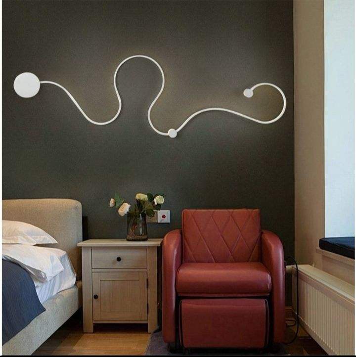 Post modern simple wall lamp Nordic creative led bedroom bedside decoration wall lamp living room corridor corridor lamps