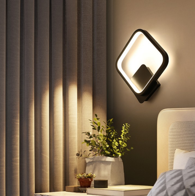LED Nordic living room bedroom bedside wall lamp porch aisle restaurant stairwell balcony wall lamp beauty salon lamps